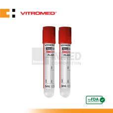 Vitromed Blood Collection Tube, Plain (Pack of 100s)
